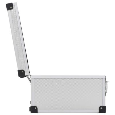 vidaXL CD Case for 40 CDs Aluminium ABS Silver, silver vidaXL CD Case for 40 CDs Aluminium ABS Silver