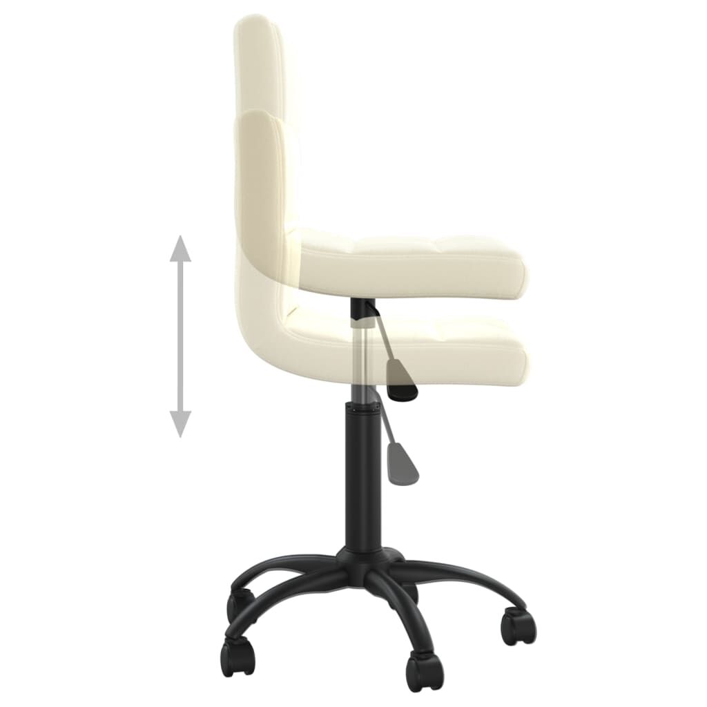 vidaXL Swivel Dining Chair Cream Velvet