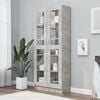 vidaXL Vitrine Cabinet Concrete Grey 82.5x30.5x185 cm Engineered Wood