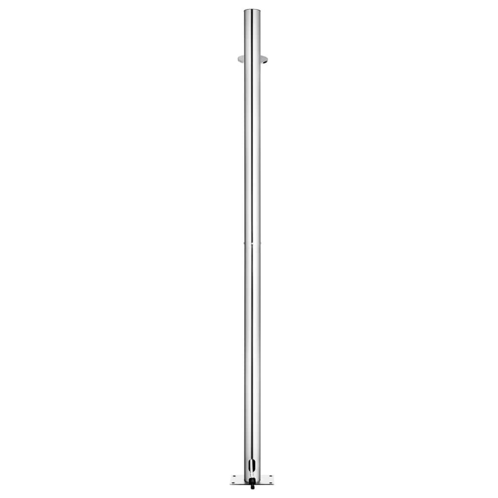 vidaXL Garden Shower 215 cm Stainless Steel