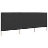 vidaXL 3-panel Wind Screen Fabric 400x160 cm Anthracite