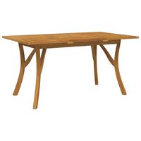 vidaXL Garden Table 150x90x75 cm Solid Wood Acacia,  vidaXL Garden Table 150x90x75 cm Solid Wood Acacia