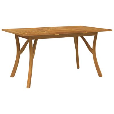 vidaXL Garden Table 150x90x75 cm Solid Wood Acacia,  vidaXL Garden Table 150x90x75 cm Solid Wood Acacia