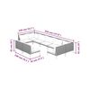 vidaXL 9 Piece Garden Lounge Set with Cushions Poly Rattan Dark Grey