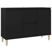 vidaXL Sideboard Black 101x35x70 cm Engineered Wood, black vidaXL Sideboard Black 101x35x70 cm Engineered Wood