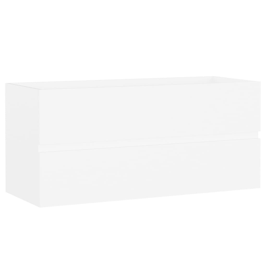 vidaXL Sink Cabinet White 100x38.5x45 cm Engineered Wood