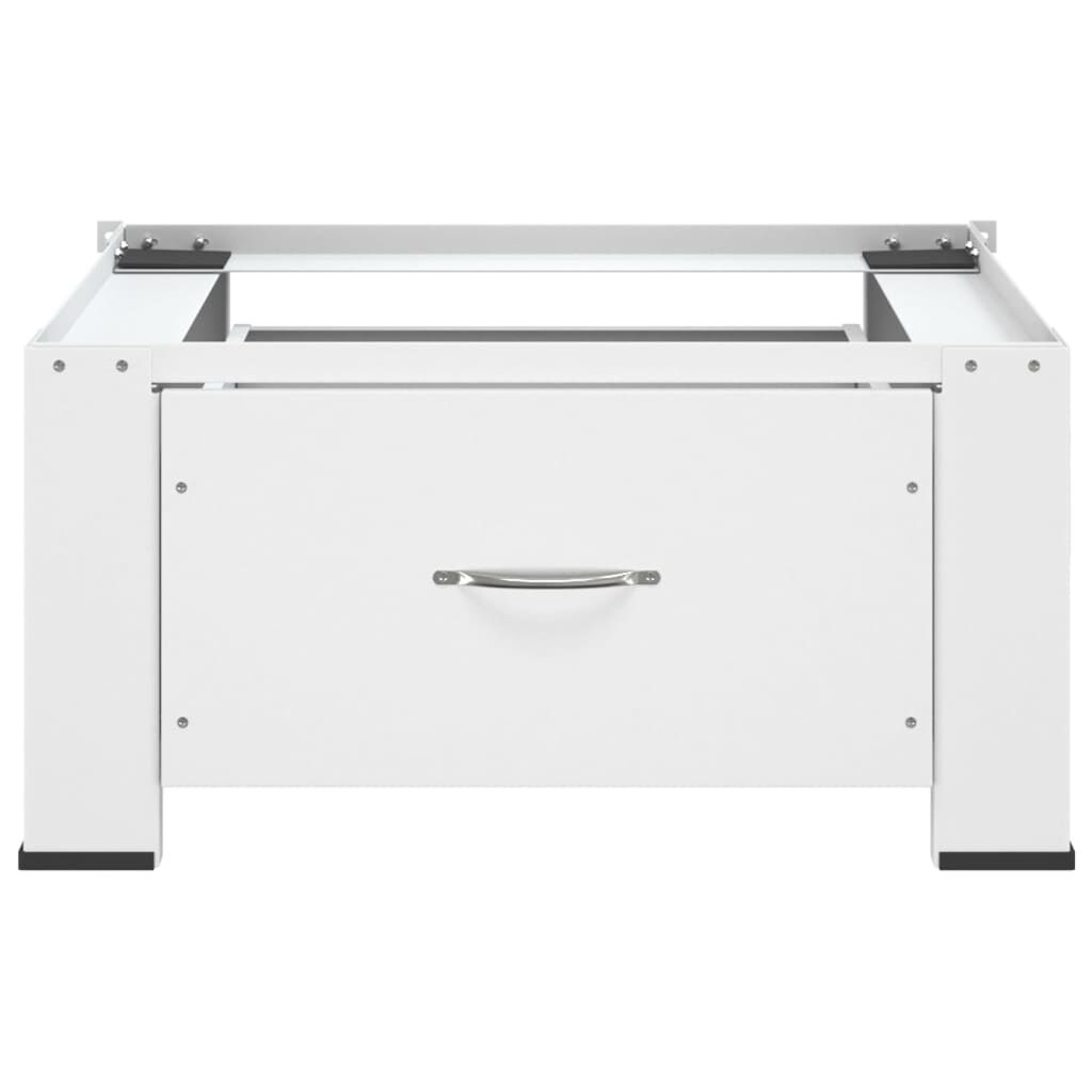 vidaXL Washing Machine Pedestal with Drawer White