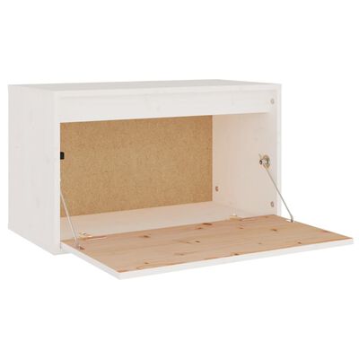 vidaXL Wall Cabinet White 60x30x35 cm Solid Pinewood, white vidaXL Wall Cabinet White 60x30x35 cm Solid Pinewood