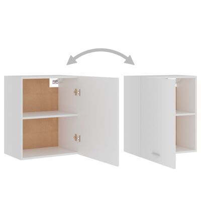 vidaXL Hanging Cabinet Lyon White 50x31x60 cm Engineered Wood, white vidaXL Hanging Cabinet Lyon White 50x31x60 cm Engineered Wood