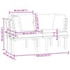 vidaXL 2-Seater Garden Sofa with Cushions Solid Acacia Wood