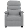 vidaXL Recliner Chair Light Grey Fabric