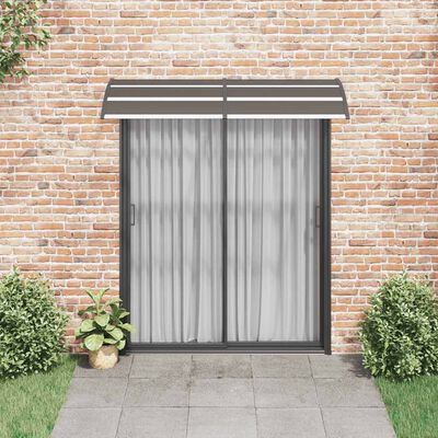 vidaXL Door Canopy Black 200x75 cm PC, black vidaXL Door Canopy Black 200x75 cm PC