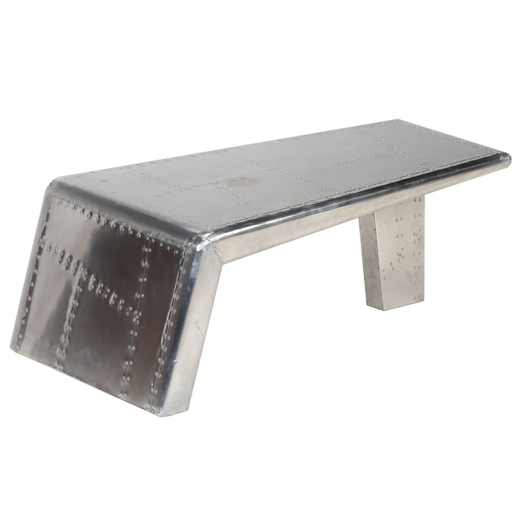 vidaXL Aviator Coffee Table Aluminium Vintage Aircraft Airman Style