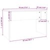 vidaXL Dressing Table Set White 86.5x35x136 cm