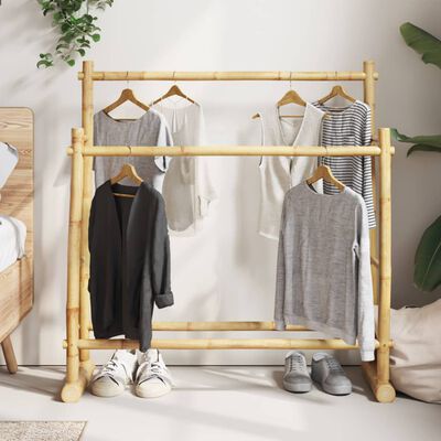 vidaXL Clothes Rack 100x30x100 cm Bamboo,  vidaXL Clothes Rack 100x30x100 cm Bamboo