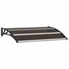 vidaXL Door Canopy Black 120x75 cm PC