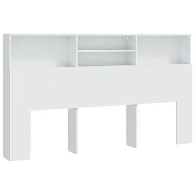 vidaXL Headboard Cabinet White 180x19x103.5 cm, white vidaXL Headboard Cabinet White 180x19x103.5 cm
