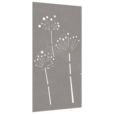 vidaXL Garden Wall Decoration 105x55 cm Corten Steel Flower Design,  vidaXL Garden Wall Decoration 105x55 cm Corten Steel Flower Design