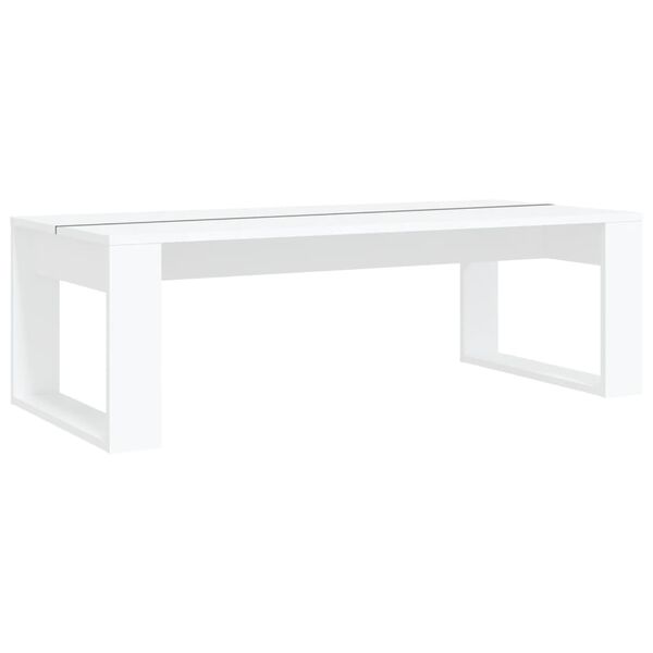 vidaXL Coffee Table White 110x50x35 cm Engineered Wood