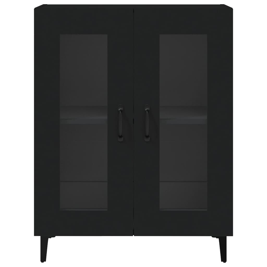 vidaXL Sideboard Black 69.5x34x90 cm Engineered Wood