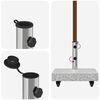 vidaXL Umbrella Base Light Grey 45x25x8.3 cm Granite