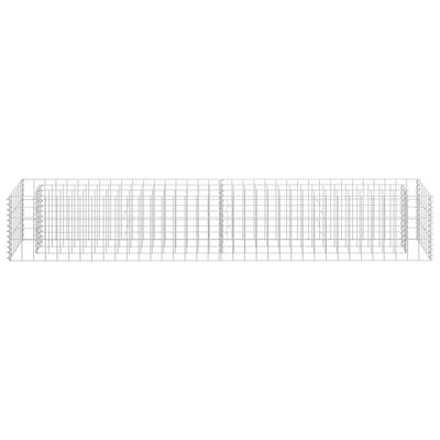 vidaXL Gabion Raised Bed Galvanised Steel 180x30x30 cm,  vidaXL Gabion Raised Bed Galvanised Steel 180x30x30 cm