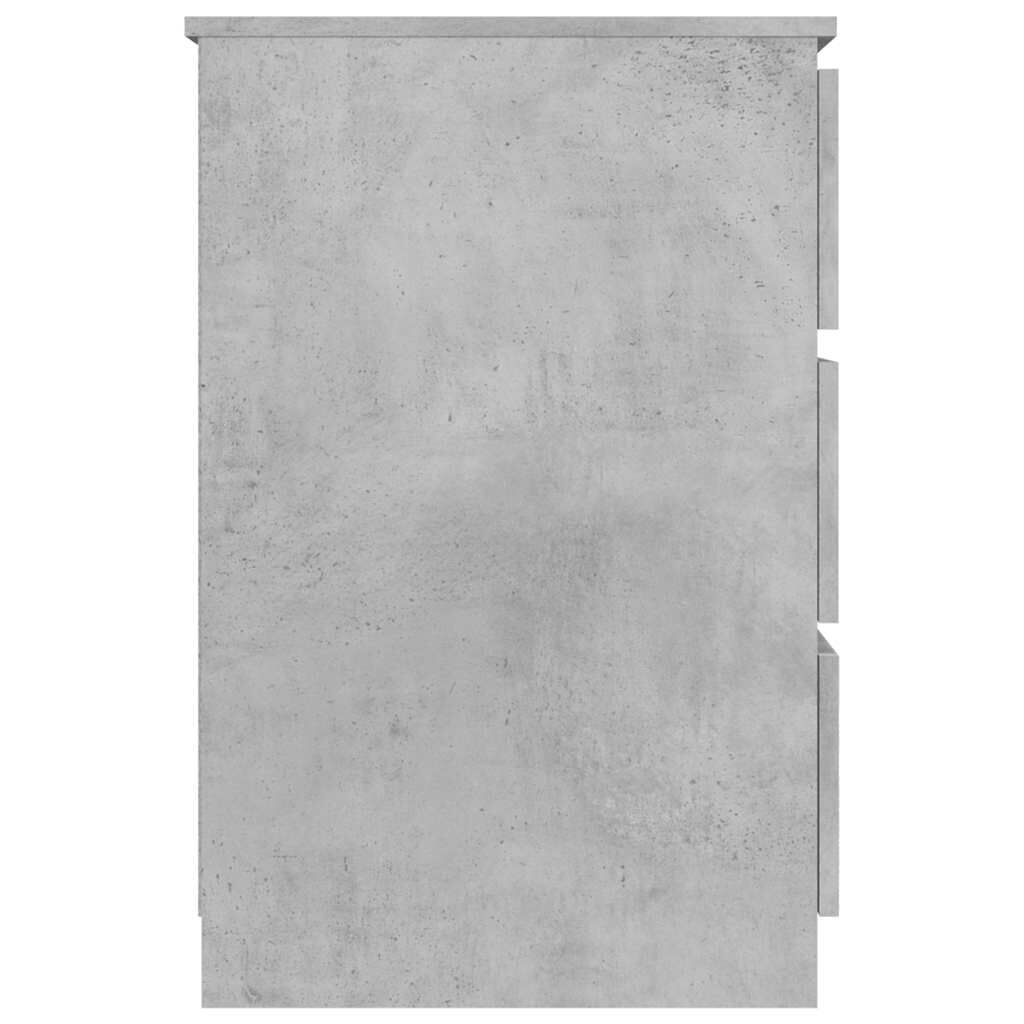 vidaXL Writing Desk Concrete Grey 140x50x77 cm Engineered Wood