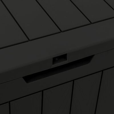 vidaXL Garden Storage Box Black 55.5x43x53 cm Polypropylene, black vidaXL Garden Storage Box Black 55.5x43x53 cm Polypropylene