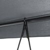 vidaXL Garden Swing Bench with Canopy Dark Grey Steel