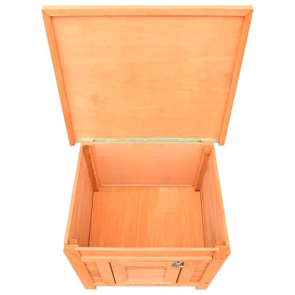 vidaXL Cat House Solid Pine & Fir Wood 50x46x43.5 cm