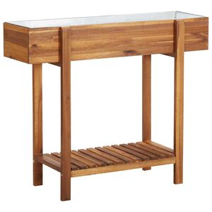 vidaXL Raised Garden Raised Bed Solid Acacia Wood and Zinc
