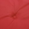 vidaXL Garden Highback Chair Cushions 2 pcs Red 120x50x3 cm Fabric