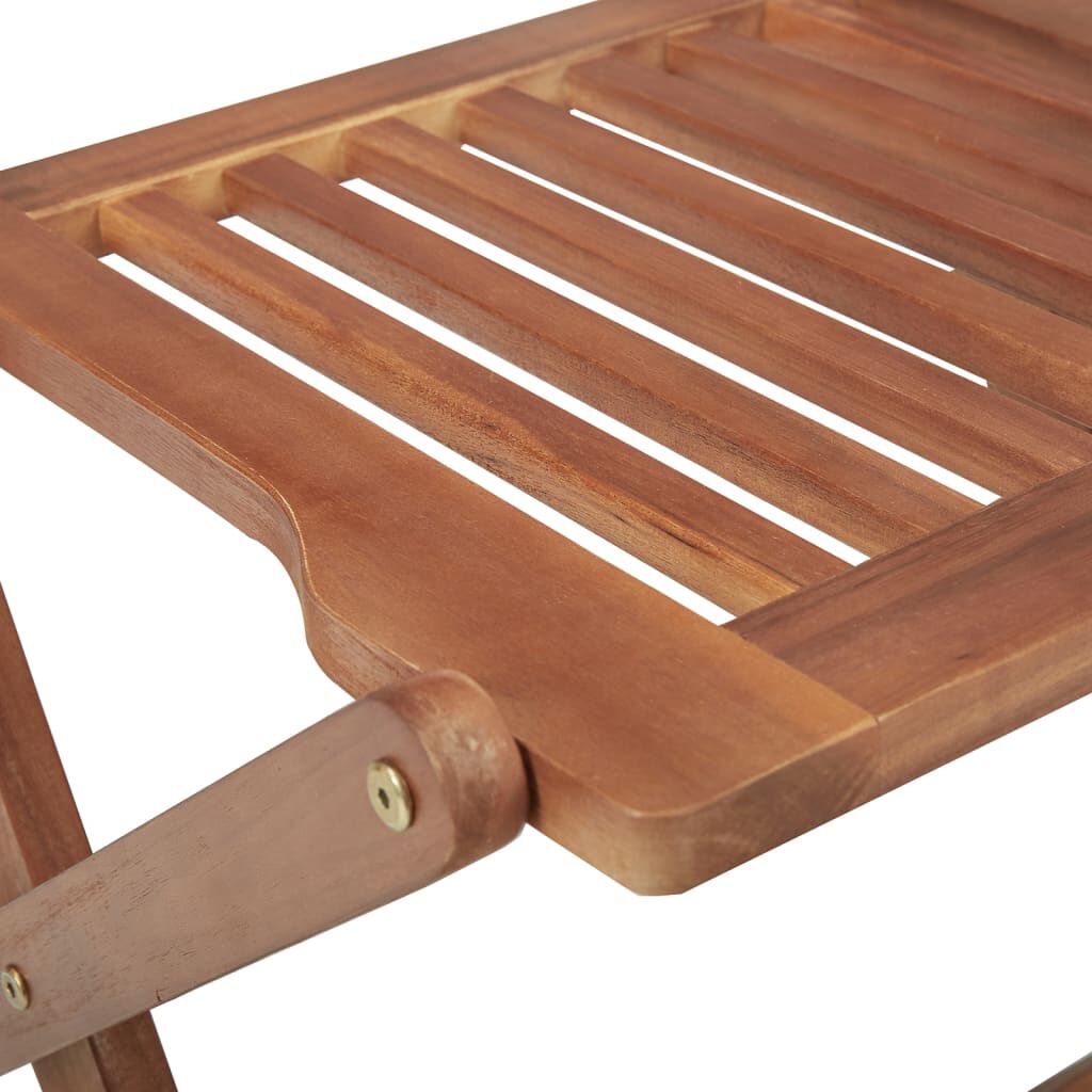 vidaXL Folding Outdoor Chairs 8 pcs Solid Acacia Wood