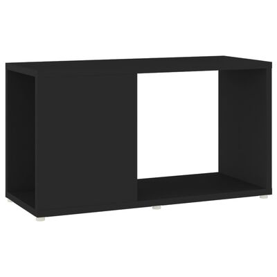 vidaXL TV Cabinet Black 60x24x32cm Engineered Wood, black vidaXL TV Cabinet Black 60x24x32cm Engineered Wood