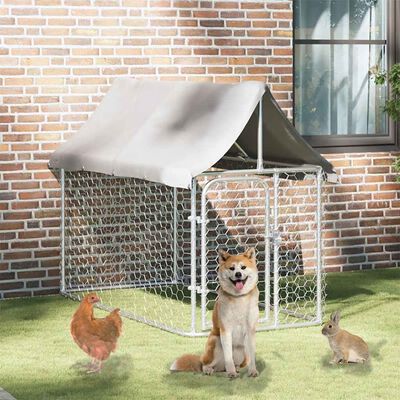 vidaXL Outdoor Dog Kennel with Roof 200x100x150 cm,  vidaXL Outdoor Dog Kennel with Roof 200x100x150 cm