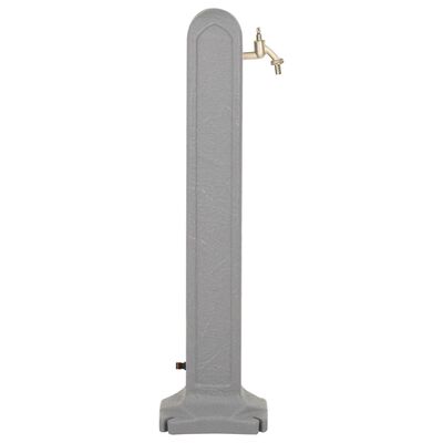 vidaXL Garden Tanker with Faucet Light Grey Stone Look, light grey vidaXL Garden Tanker with Faucet Light Grey Stone Look