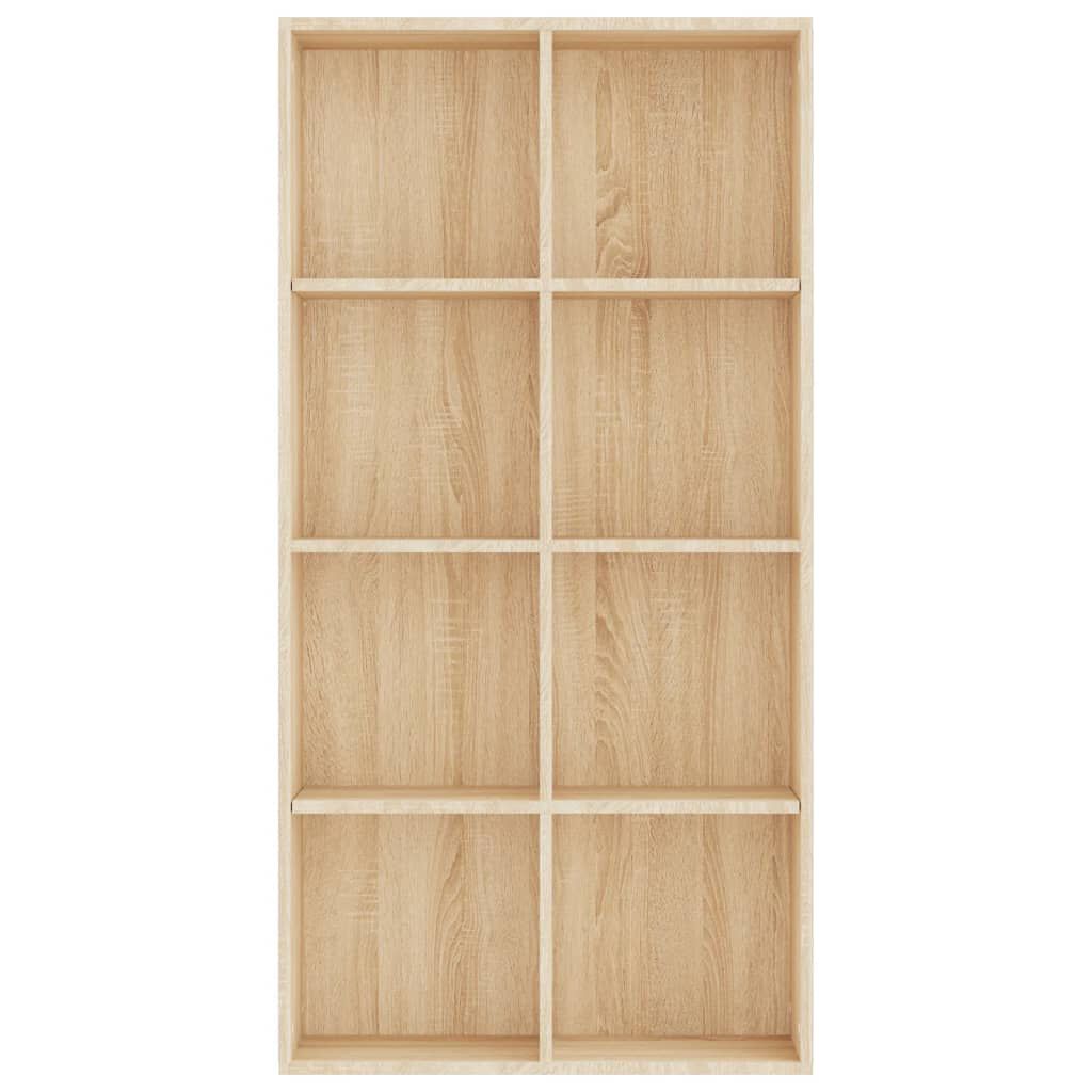 vidaXL Book Cabinet/Sideboard Sonoma Oak 66x30x130 cm Engineered Wood