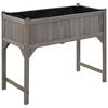 vidaXL Raised Bed with Greenhouse 110x54x120 cm Solid Fir Wood