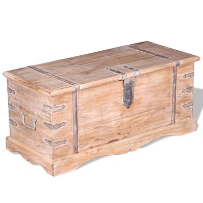 vidaXL Storage Chest Acacia Wood, light brown vidaXL Storage Chest Acacia Wood