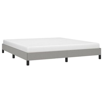 vidaXL Bed Frame without Mattress Light Grey 183x203 cm King Fabric, light grey vidaXL Bed Frame without Mattress Light Grey 183x203 cm King Fabric