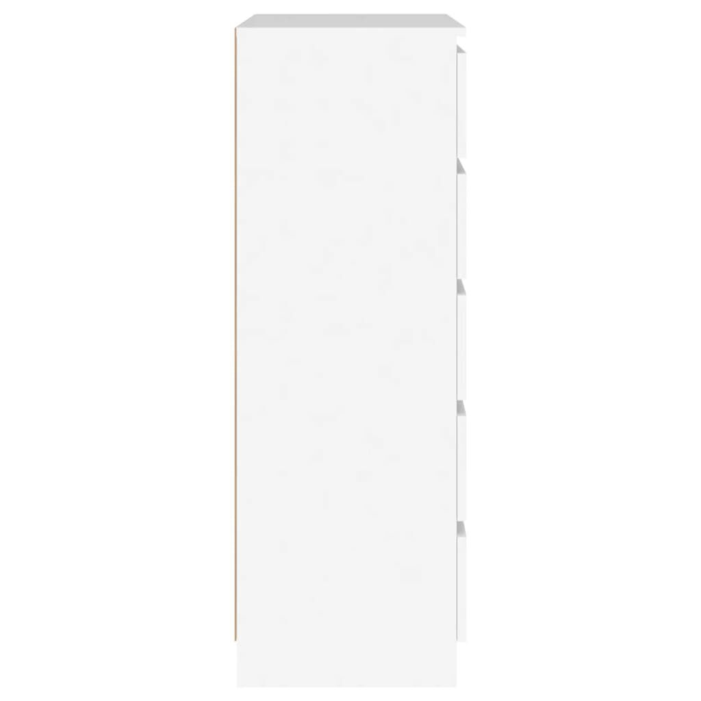 vidaXL Drawer Cabinet White 60x36x103 cm Engineered Wood