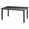 vidaXL 5 Piece Garden Dining Set with Cushions Poly Rattan Black