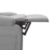 vidaXL Recliner Chair Light Grey Fabric