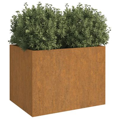 vidaXL Planter 62x47x46 cm Corten Steel, weathering steel/brown vidaXL Planter 62x47x46 cm Corten Steel