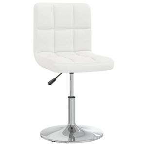 vidaXL Bar Stool White Faux Leather