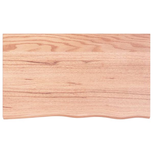 vidaXL Bathroom Countertop Light Brown 100x60x2 cm Treated Solid Wood