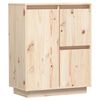 vidaXL Sideboard | Brown | Solid Pine Wood | Medium | Sideboard | Rectangular