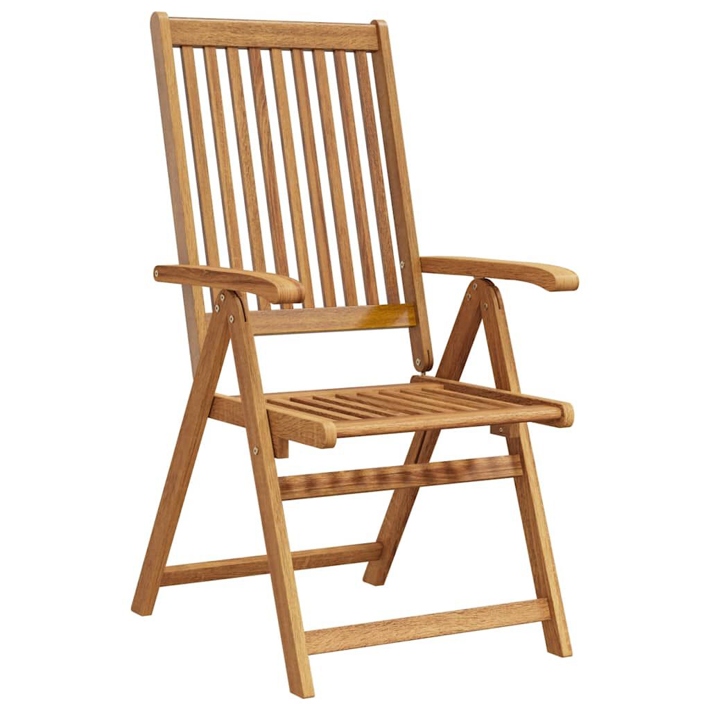 vidaXL Folding Garden Chairs 4 pcs Solid Acacia Wood
