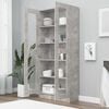 vidaXL Vitrine Cabinet Concrete Grey 82.5x30.5x185 cm Engineered Wood
