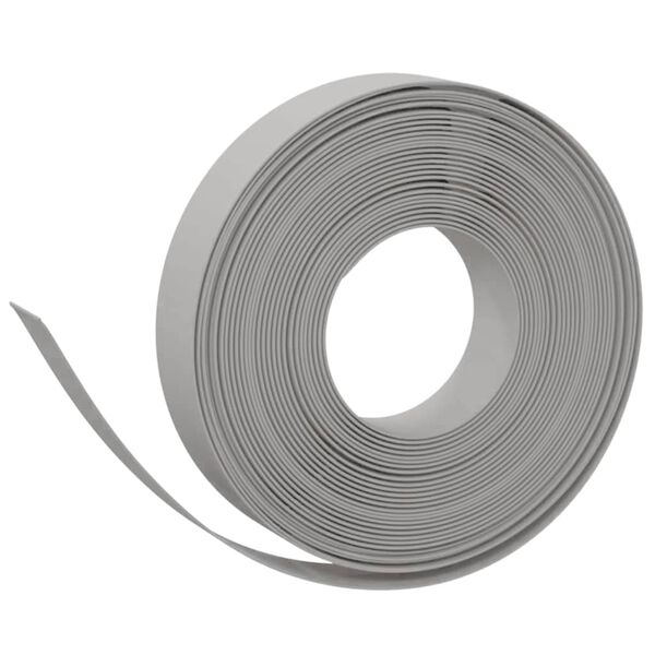 vidaXL Garden Edgings 2 pcs Grey 10 m 10 cm Polyethylene